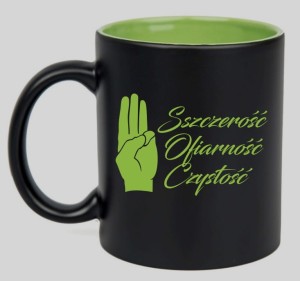 kubek ceramiczny zielony