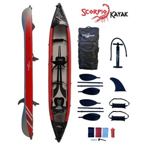 Kajak scorpio ds 473 new zestaw red